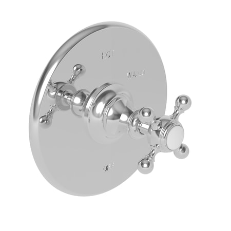 NEWPORT BRASS Pressure Shower Trim Plate W/ Handle. Less Showerhead, Arm, Wht 4-1764BP/52